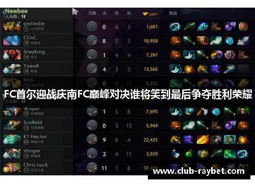 FC首尔迎战庆南FC巅峰对决谁将笑到最后争夺胜利荣耀